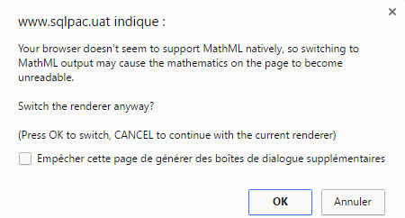 MathJax Chrome - MathML non supporté
