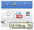 extension ga debug on