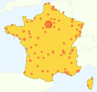Synthese géographique en France