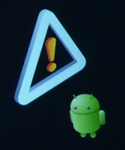 Android point exclamation