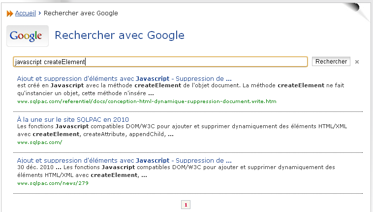 google index local