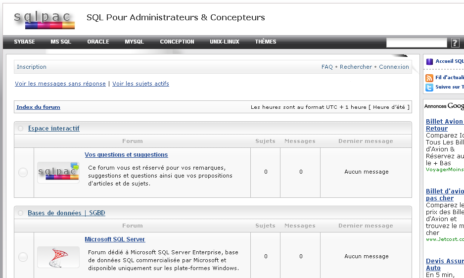 integration phpbb dans sqlplac