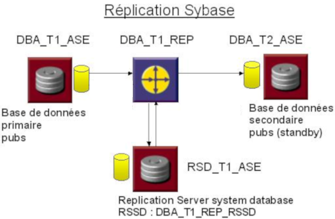 Schéma de la réplication