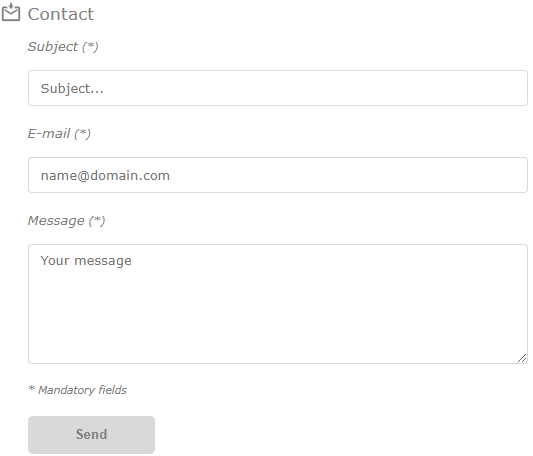 Contact form