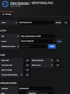 Grafana InfluxDB Data Source