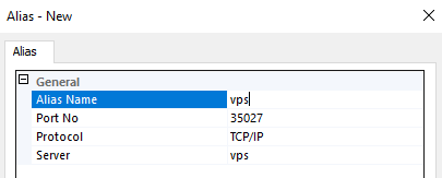 SQL Server Configuration Manager MMC - Alias properties