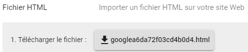 Google Search Console - Procédure de validation