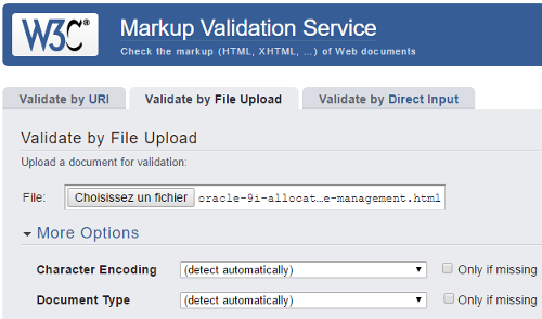 W3C Markup Validation Service