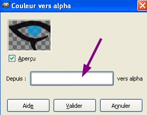 couleur vers alpha