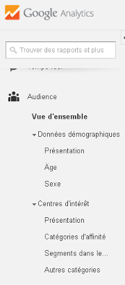 Google analytics menu validation du code de suivi