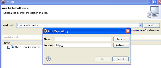 Eclipse - Help - Install New Software