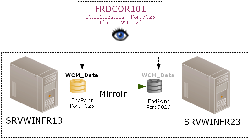 architecture mirroir avec temoin
