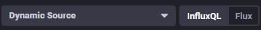 Bascule InfluQL Flux dans Chronograf